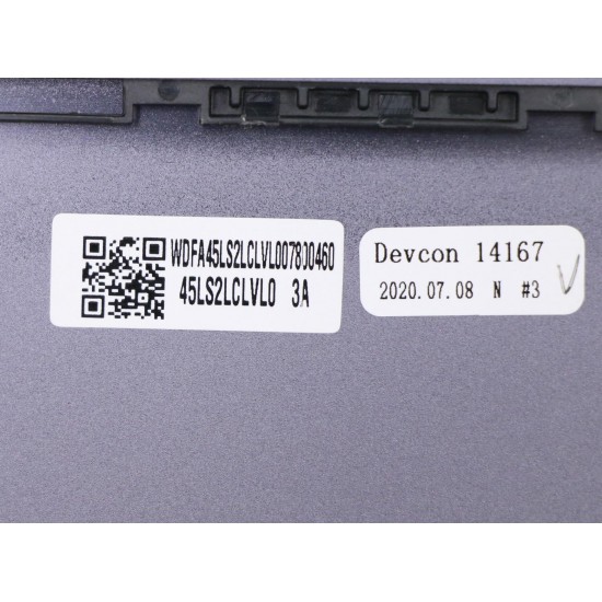 Capac Display Laptop, Lenovo, IdeaPad Yoga Slim 7-14IIL05 Type 82A1, 5CB0Y85281, 45LS2LCLVA0 3A, varianta touchscreen, gri