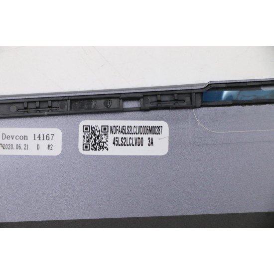 Capac Display Laptop, Lenovo, IdeaPad Slim 7-14IIL05 Type 82A4, 5CB0X55955, 45LS2LCLVD0 3A, varianta non touch, gri