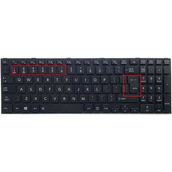 Tastatura Laptop, Toshiba, Satellite C50-B, C50D-B, C50T-B, C50A-B, C50-A, C50D-A, C50T-A, C55-B, C55D-B, C55-A, C55T-A, C55D-A, C55DT-A, C55D-B, C55DT-B, layout UK