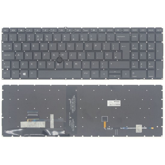 Tastatura Laptop, HP, EliteBook 850 G8, 855 G8, iluminata, layout UK