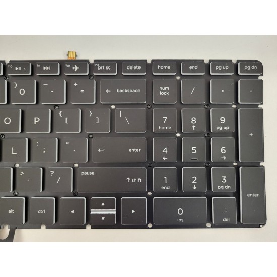 Tastatura Laptop, HP, Pavilion 17-W, 17T-W, TPN-Q174, iluminata, neagra, layout US