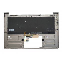 Carcasa superioara cu tastatura palmrest Laptop, Lenovo, Yoga 9-14ITL5 Type 82BG, 5CB0Z69768, AM1KK000E00, iluminata, aurie, layout US