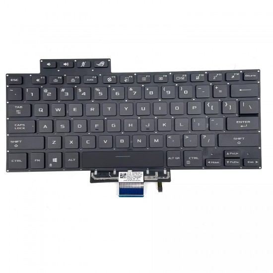 Tastatura Laptop Gaming, Asus, ROG Zephyrus M16 GU603, GU603HE, GU603HM, GU603HR, GU603ZE, GU603ZM, GU603ZW, GU603ZX, iluminata, neagra, layout US