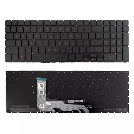 Tastatura Laptop, HP, Omen 15-EK, 15-EN, TPN-Q236, TPN-Q238, iluminata, rosie, layout US