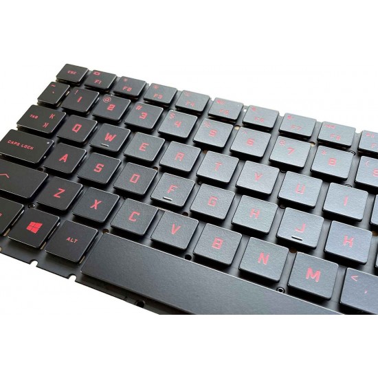 Tastatura Laptop, HP, Omen 15-EK, 15-EN, TPN-Q236, TPN-Q238, iluminata, rosie, layout US