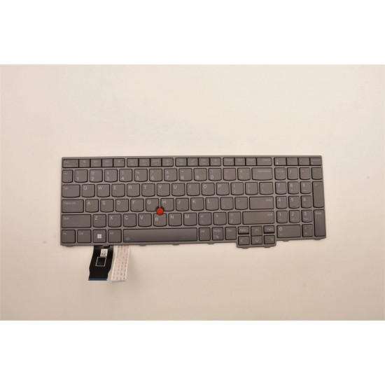 Tastatura Laptop, Lenovo, ThinkPad T16 Gen 1 Type 21BV, 21BW, 21CH, 21CJ, iluminata, gri, layout US