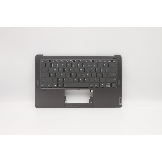 Carcasa superioara cu tastatura palmrest Laptop, Lenovo, Yoga S940-14IIL Type 81Q8, 5CB0W43476, 450.0HB05.001, Iron Grey, iluminata, layout US