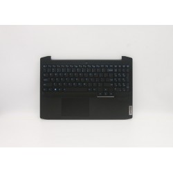 Carcasa superioara cu tastatura palmrest Laptop Gaming, Lenovo, IdeaPad 3-15IMH05 Type 81Y4, 5CB0Y99503, AP1JM000300, AM1JM000500, Onyx Black, iluminata, neagra, layout US