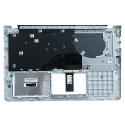 Carcasa superioara cu tastatura palmrest Laptop, Asus, VivoBook 15 K530F, K530FN, 90NB0IA7-R32US0, 13NB0IA7P03111, FBXKJ006010, 39XKJTAJN50, iluminata, argintie, layout US