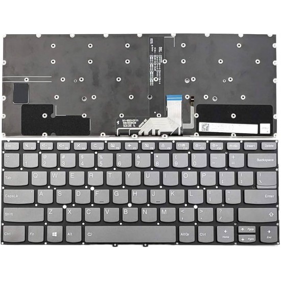 Tastatura Laptop, Lenovo, Yoga C930-13IKB Type 81EQ, 81C4, iluminata, gri, layout US