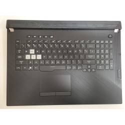 Carcasa superioara cu tastatura palmrest Laptop Gaming, Asus, ROG Strix G G731GT, G731GU-1C, 90NR01T3-R37UI1, 13N1-9BA0911, 13NR01Q3AP0311, iluminata RGB, layout US