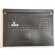 Carcasa superioara cu tastatura palmrest Laptop Gaming, Asus, ROG Strix G G731GT, G731GU-1C, 90NR01T3-R37UI1, 13N1-9BA0911, 13NR01Q3AP0311, iluminata RGB, layout US