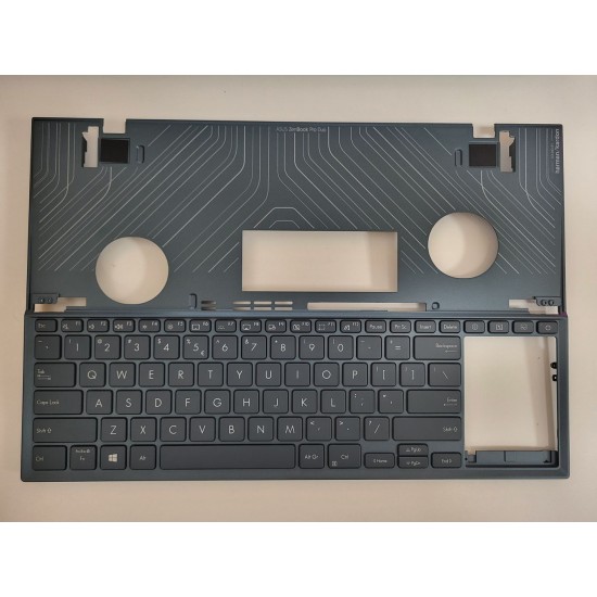 Carcasa superioara cu tastatura palmrest Laptop, Asus, ZenBook Pro Duo 15 OLED UX582HS, UX582HM, UX582LR, UX582HS-1B, 90NB0V21-R31UI0, 13NB0V20M02011, 13N1-DZA0201, 13N1-BYA0B11, layout US