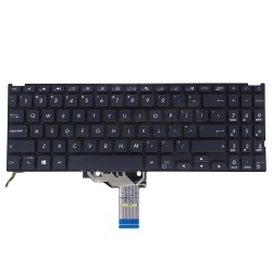 Tastatura Laptop, Asus, VivoBook X515DA, X515EA, X515EP, X515FA, X515JA, X515JF, X515JP, X515KA, X515MA, X515UA, iluminata, neagra, layout US