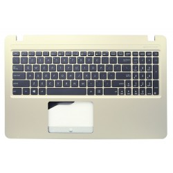 Carcasa superioara cu tastatura palmrest Laptop, Asus, 90NB0B31-R31US0, 90NB0B01-R30300, 90NB0B01-R30301, 90NB0B11-R30300, 90NB0B11-R30301, 13NB0B01AP0301, 13NB0B01P07013, aurie, layout US