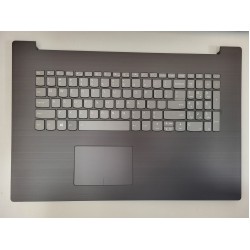 Carcasa superioara cu tastatura palmrest Laptop, Lenovo, IdeaPad 330-17IKB Type 81DK, 81DM Iron Grey, iluminata, layout US