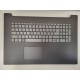 Carcasa superioara cu tastatura palmrest Laptop, Lenovo, IdeaPad 320-17ISK Type 80XJ, Iron Grey, iluminata, layout US