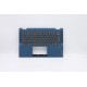 Carcasa superioara cu tastatura palmrest Laptop, Lenovo, IdeaPad Flex 5-14IIL05 Type 81WS, 81X1, 5CB0Y85615, Fingerprint, Abyss Blue, iluminata, layout US