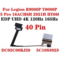 Cablu video LVDS Laptop, Lenovo, Legion 5 Pro 16ACH6 Type 82JS, 5C10S30234, DC02C00RJ00, DC02C00RJ10, DC02C00RJ20, HY660 EDP Cable, 40 pini