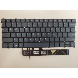 Tastatura Laptop, Lenovo, ThinkBook 13s G4 IAP Type 21AR, iluminata, albastra, layout US