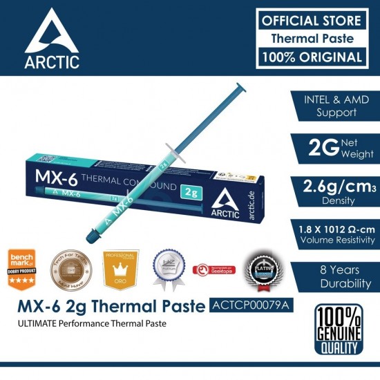 Pasta termoconductoare Arctic Ultimate MX-6, 2 grame, ACTCP00079A