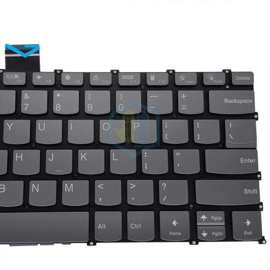 Tastatura Laptop, Lenovo, IdeaPad Pro 5 14IMH9 Type 83D2, iluminata, Artic Grey, layout US