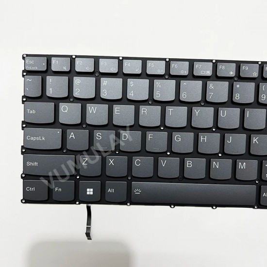 Tastatura Laptop Gaming, Lenovo, LOQ 16IRH8 Type 82XW, iluminata, gri, layout US