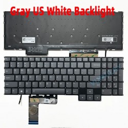 Tastatura Laptop, Lenovo, Legion 5 16IRX9 Type 83DG, 83EW, iluminata, gri, layout US