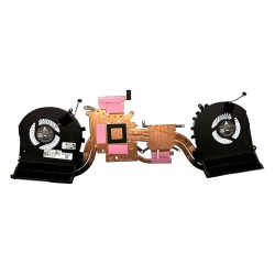 Set coolere cu sistem de racire Laptop Gaming, HP, Pavilion 17-CD, TPN-C142, M53279-001, M54381-001, AT39F005DC0, 7H2290, ND85C14-18K14, ND85C15-18K15, 5V, 0.5A