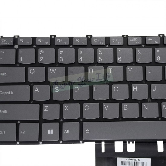 Tastatura Laptop, Lenovo, ThinkBook 13x G2 IAP Type 21AT, iluminata, Storm Grey, layout US