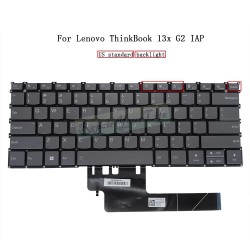 Tastatura Laptop, Lenovo, Yoga Slim 7 Carbon 13IAP7 Type 82U9, iluminata, Storm Grey, layout US