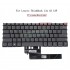 Tastatura Laptop, Lenovo, ThinkBook 13x G2 IAP Type 21AT, iluminata, Storm Grey, layout US