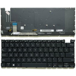 Tastatura Laptop, Asus, ZenBook S 13 UM5302, UM5302TA, UM5302LA, iluminata, neagra, layout US