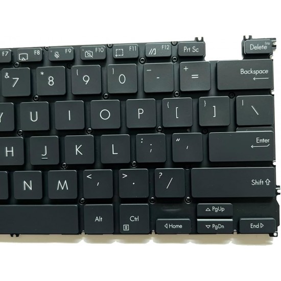 Tastatura Laptop, Asus, ZenBook S 13 UM5302, UM5302TA, UM5302LA, iluminata, neagra, layout US