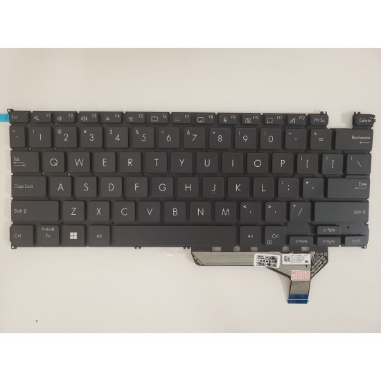 Tastatura Laptop, Asus, ZenBook 14 UX3402, UX3402VA, UX3402ZA, iluminata, neagra, layout US Tastaturi noi