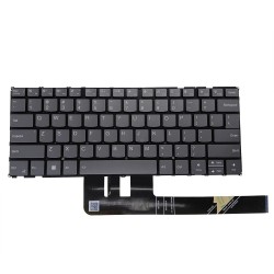 Tastatura Laptop, Lenovo, Yoga Pro 7 14ARP8 Type 83AU, iluminata, gri, layout us