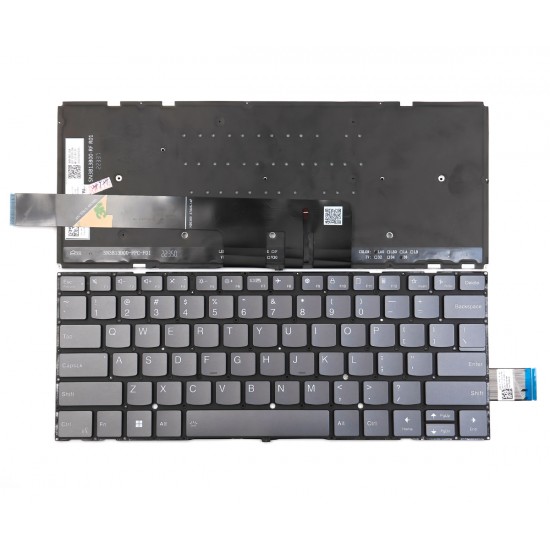 Tastatura Laptop, Lenovo, Yoga Pro 7 14APH8 Type 82Y8, iluminata, gri, layout us Tastaturi noi