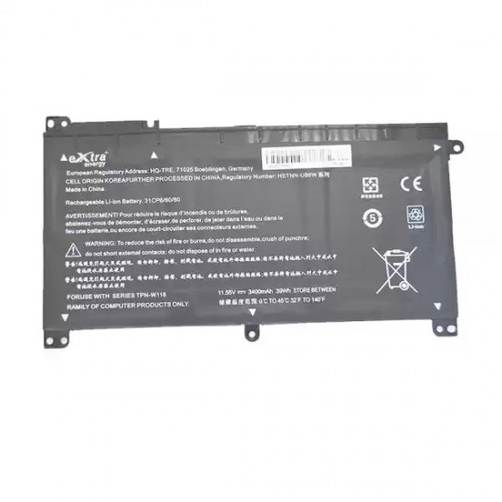 Baterie compatibila Laptop, HP, Pavilion X360 13-U, M3-U, TPN-W118, 843537-541, 844203-850, 844203-855, HSTNN-U86W, BI03XL, 3ICP6/60/80, 11.55V, 3400mAh, 39Wh