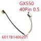 Cablu video LVDS Laptop Gaming, Asus, ROG Zephyrus Duo 15 GX550LWS, GX550LXS, 14005-03340000, 6017B1406201, GX550 AUO 60Hz EDP Cable, 40 pini