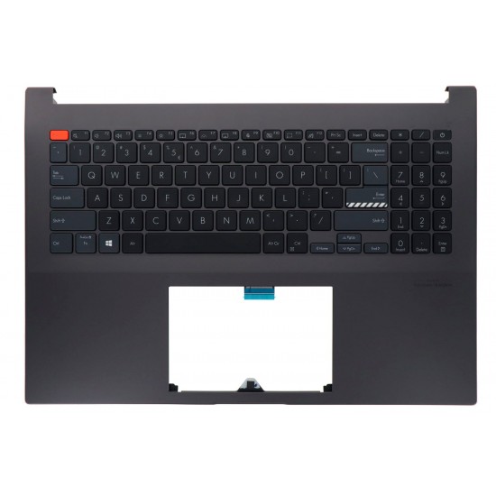 Carcasa superioara cu tastatura palmrest Laptop, Asus, VivoBook Pro 16X N7600, N7600P, N7600PC, X7600PC-9G, 90NB0UI2-R30UI0, iluminata, layout US