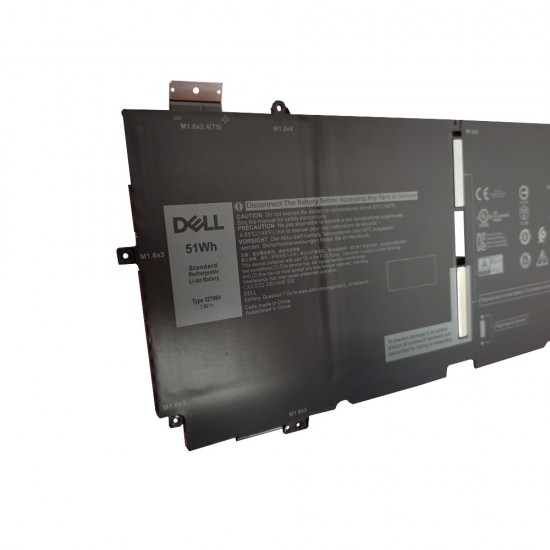 Baterie Laptop 2in1, Dell, XPS 13 7390, P103G, P103G001, P103G002, 052TWH, 52TWH, 0XX3T7, XX3T7, NN6M8, 7.6V, 6375mAh, 51Wh