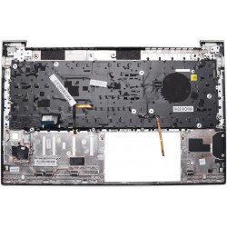Carcasa superioara cu tastatura palmrest Laptop, HP, EliteBook 850 G8, 855 G8, iluminata, argintie, layout US