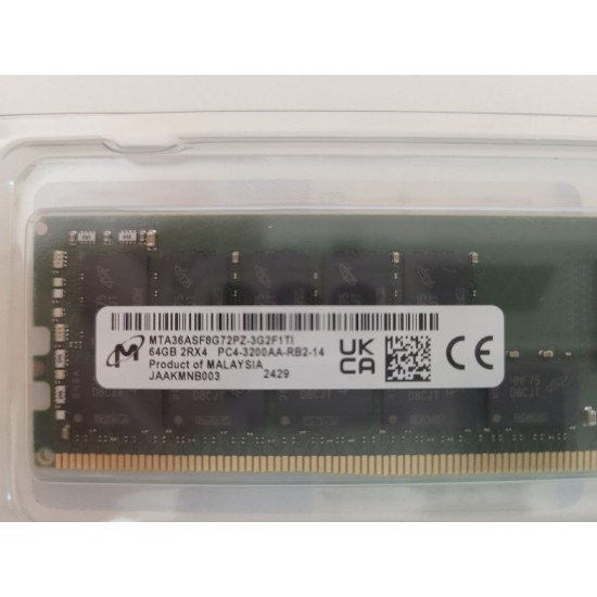 Memorie Server Micron, MTA36ASF8G72PZ-3G2R, 64GB, DDR4-3200MHz, CL22