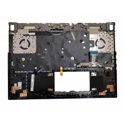 Carcasa superioara cu tastatura palmrest Laptop Gaming, Asus, ROG G17 G713QM, G713QR, G713IM, 90NR05C2-R32US0, 13NR05C1P06011, iluminata, RGB 4-Zone, layout US