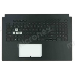 Carcasa superioara cu tastatura palmrest Laptop Gaming, Asus, TUF F17 FX707ZV4, FA707RC-1B, 90NR09I2-R31UI1, 33NJKTAJNB0, iluminata, layout US