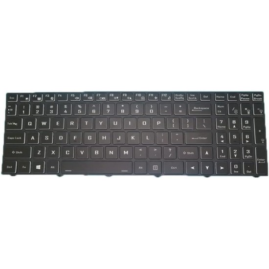 Tastatura Laptop Gaming, Clevo, NP50DE, NP55DB, NP55DE, PB50DF1-G, PB50DF2-G, PB50ED1-G, PB50EF, iluminata, layout US