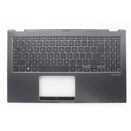 Carcasa superioara cu tastatura palmrest Laptop, Asus, ZenBook Flip 15 UX562FD, 90NB0JS1-R31US0, 90NB0JS1-R32US0, iluminata, layout US