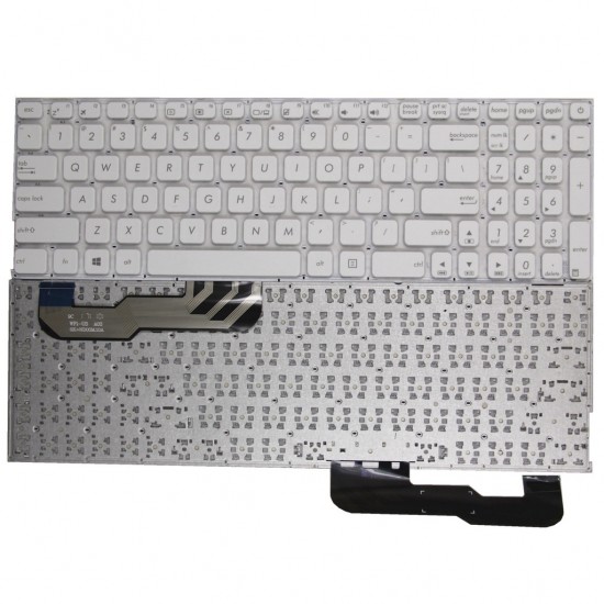 Tastatura Laptop, Asus, X541, X541U, X541S, X541SA, X541SC, X541N, X541NA, X541NC, X541UA, X541UAK, X541UJ, X541UV, X541UVK, alba, layout US