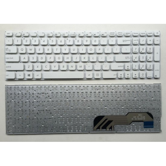 Tastatura Laptop, Asus, X541, X541U, X541S, X541SA, X541SC, X541N, X541NA, X541NC, X541UA, X541UAK, X541UJ, X541UV, X541UVK, alba, layout US