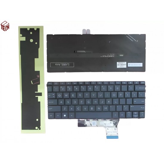 Tastatura Laptop 2in1, HP, Envy X360 13-BF, TPN-C161, N15667-001, iluminata, albastra, layout US